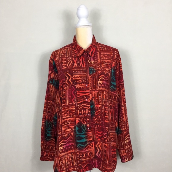 Vintage 90s picasso art wear top long sleeve - Picture 1 of 6
